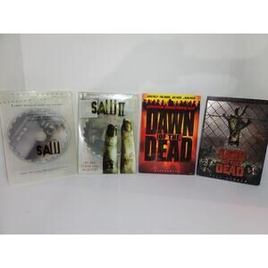 Four Classic‎ Horror Movie DVDs - Includes: Saw / Saw II and Dawn of the Dead